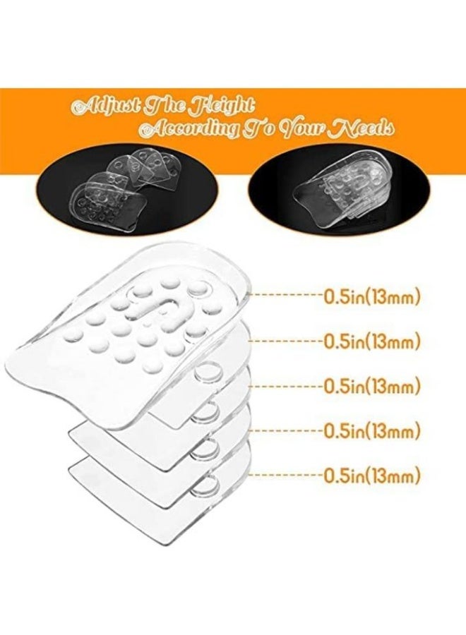 Hidden silicone insole for height increase and heel pain relief - adjustable layered design - Image 3
